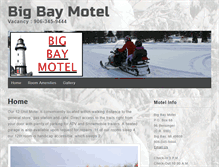 Tablet Screenshot of bigbaymotel.com